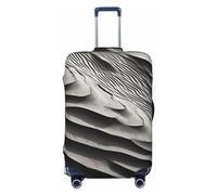 BTCOWZRV Shapes in the Sand Housse de bagage élégante pour bagages approuvée par la TSA, élastique, lavable, protection anti-rayures, pour bagages de 45,7 à 81,3 cm, Noir , S