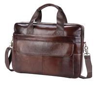 BTDAO Mallette en cuir pour ordinateur portable de 15"" - Sac à bandoulière pour travail, voyage d'affaires, pour homme, père, mari (BFC-RED), CFC-Noir, 40cm(W)x 7cm(D)x30cm(H)