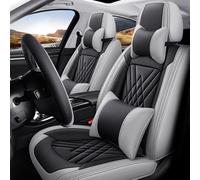 BTDLE Ensemble Complet de Housses Siege Auto pour Dodge Journey 1. Generation, Surface Intégrale À 360° Facile À Installer Couvre Sieges pour Avant Et Arrière, A/Black-Gray-A/Luxury