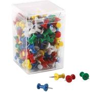 Bte 200 Punaises couleur pour tableau liège
