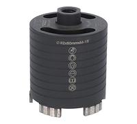 BTEC Fraise diamantée 82 mm - Emplacement M16 + longueur utile de 80 mm | Foret de boîte pour maçonnerie, pierre calcaire, brique, poroton, plâtre, précis, durable, qualité professionnelle