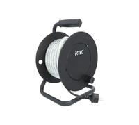 BTEC Tuyau lumineux LED - Enrouleur de câble - 15 m - 135 W - 15 000 lm | IP54 - Éclairage de chantier d'extérieur et d'intérieur - Éclairage de jardin, de fête, de travail - Flexible et robuste