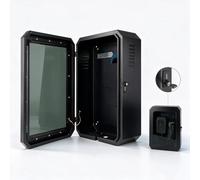 Bteirac Wallbox Boîte de protection contre les intempéries avec fenêtre de visualisation, serrure, résistante aux intempéries, pour chargeur EV, installation facile, couvercle de station de charge