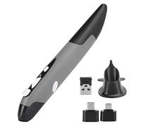 BTER Souris Ergonomique, Souris Verticale personnalisée Stylo d'écriture innovante Souris Souris de Poche, Souris sans Fil 2.4G pièces de PC pour tablettes(Gray, PR-03)