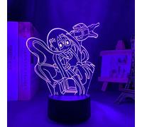 BTEVX Lampe 3D Anime mon héros académique Tsuyu Asui lampe cadeau d'anniversaire Tsuyu Asui LED veilleuse Froppy