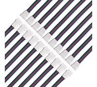 BTF-LIGHTING 10 Paires 5pin SM JST Mâle/Femelle 15cm Câble De Fil De Connecteur Pour Flexible 5050 RGBW RGBWW LED Lumière