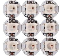 BTF-LIGHTING 100 pcs WS2812B LED chips With PCB Heatsink (10mm3mm) WS2811 IC Built-in 5050 SMD RGB DC5V