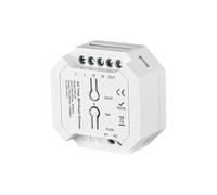 BTF-LIGHTING 2.4Ghz RF AC100-240V Triac Variateur Contrôle pour Bandes LED Variables Ampoules Halogènes Compatible avec Télécommande RF RC01RFB WR02RF Smartphone APP(Variateur triac uniquement)