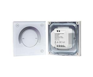 BTF-LIGHTING 2.4GHz ZigBee 3.0 Triac AC Dimmer PANNEAU TACTILE chaque Luci di striscia LED périphérique compatible avec Alexa Google Home smartphone app di controllo(panneau triac Dimmer uniquement)