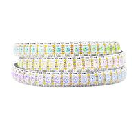 BTF-LIGHTING 3,2 FT 144 LED/pixels/m 1 m WS2812B individuellement adressable sommeil couleur bande LED pixel sommeil couleur étanche ip65 avec silicon PCB blanc