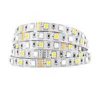 BTF-LIGHTING 5050 RGBW RGB+Blanc chaud(3000K) 150RGB+150White LED 5m 60LEDs/m Ruban LED multicolore Lumières IP30 PCB blanc non étanche DC12V pour la décoration de la maison de cuisine