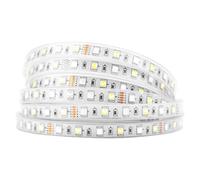 BTF-LIGHTING 5050 RGBW RGB+Blanc Froid(6000K-7000K) 150RGB+150White LED 5m 60LEDs/m Ruban LED multicolore Lumières IP67 PCB blanc étanche DC12V pour la décoration de la maison de cuisine
