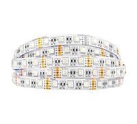 BTF-LIGHTING 5050 RGBW SMD 4 en 1 RGB + blanc Chaud 60LEDs / m 5m 300LEDs (300 LED RGB + 300 LED blanc chaud) flexible IP65 étanche Bande LED DC12V