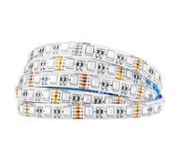 BTF-LIGHTING 5050 RGBW SMD 4 en 1 RGB + blanc froid 60LEDs / m 5m 300LEDs (300 LED RGB + 300 LED blanches froides) flexible IP65 étanche Bande LED DC12V