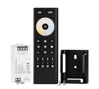 BTF-LIGHTING 5050SMD FCOB COB CCT RF Télécommande RC02RFB&C02RF Kit de contrôleur 4 Zones RF 2,4 GHz Télécommande de Groupe sans Fil pour Bandes LED 3 Broches CCT (V+ CW WW) DC5V DC12V DC24V