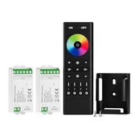 BTF-LIGHTING 5050SMD FCOB COB RGBCCT Télécommande RF RC03RFB &2PCS C05RF Kit contrôleur 4 Zones RF 2.4GHz Télécommande sans Fil pour Bande LED RGBCCT(+V R G B C W) 6 Broches DC5V DC12V DC24V