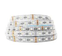 BTF-LIGHTING Bande LED RGBW 4 en 1 5050 5M 16.4ft 60LEDs/m RGB + Blanc Froid 6000K-7000K DC24V IP65 PCB Blanc pour Rétroéclairage TV, Cuisine, Chambre Décoration(Contrôleur et Alimentation Non Inclus)