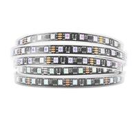 BTF-LIGHTING Bande LED WS2811 IC=RGB IC adressable Dream Color 5M 60LED/m 20Pixels/m 300LEDs 100pixels Etanche IP67 Ruban LED PCB noir Flexible DC12V Effet de poursuite pour la décoration de la maison