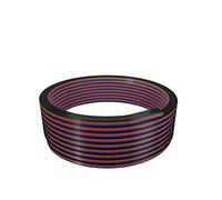 BTF-LIGHTING Câble d'extension électrique RVB de 10 m, 4 broches, 18 AWG | Connexion de fil de lumière, ligne de cordon à 4 conducteurs pour bande LED FCOB COB 5050 3528 RVB à changement de couleur