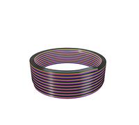 BTF-LIGHTING Câble d'extension RVB de 10 m, 4 broches, 20AWG, connexion de fil de lumière, ligne de cordon à 4 conducteurs pour bande LED FCOB COB 5050 3528 RVB à changement de couleur