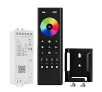 BTF-LIGHTING Contrôleur LED 2.4G WiFi SPI RGB DR03W et Télécommande RF RC03RFB Kit Supporte Contrôle APP Tuya/Smart Life Contrôle Vocal Tiers pour WS2811 WS2812B WS2813 WS2815 etc. Bandes LED RGB