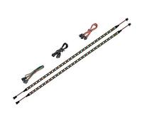 BTF-LIGHTING Lot 2 Ruban LED RGB WS2812B IC 48cm 5V 3Pin adressable PC | Bande LED PC adressable individuellement compatible Asus Aura, Gigabyte RGB Fusion, MSI Mystic Light