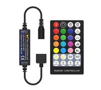 BTF-LIGHTING Mini 5 broches RGBW 5050 RGB + télécommande RF blanche 28 touches pour bandes LED RGBW DC12V/DC24V ajuster la vitesse/luminosité/couleur/scène