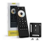 BTF-LIGHTING RC02RFB CCT RF télécommande 4 zones de contrôle de groupe pour 5050SMD COB CCT(+ CW WW) bande LED température de couleur 3pin DC5V DC12V DC24V fonctionne avec WB5 LM052 C02W C02RF etc.