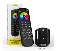 BTF-LIGHTING RGB RGBW RGBCCT RC04RFB Télécommande RF 8 zones Contrôle groupe 5050SMD FCOB RGB RGBW RGBCCT Bande LED DC5 V DC12 V DC24 V Fonctionne avec WB5 LM052 LM053 C03W C04W C05W C03RF C04RF C05RF