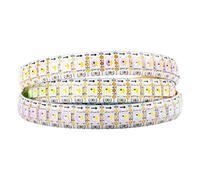 BTF-LIGHTING RGBW RGBWW Warm White SK6812 (Similar WS2812B) 3.3ft 1m 144leds/pixels/m Individually Addressable Flexible 4 color in 1 LED Dream Color LED Strip Waterproof IP65 DC5V