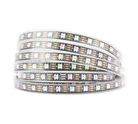 BTF-LIGHTING SK6812RGBW(WS2812B RGBW) RGB+Blanc chaud 4 couleurs dans 1 LED individuellement adressable 5m 60LED/pixels/m Flexible Dream Color Bande LED IP67 étanche DC5V noir PCB