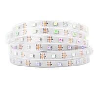 BTF-LIGHTING WS2812B IC RGB 5050SMD Or Pur Bande LED Adressable Individuelle 5M 150LED 30LED/m Blanc PCB Flexible Full Color IP67 DC5V pour Projet DIY Chasing Color (Pas d'Adaptateur ou de Contrôleur)