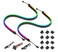 BTF-LIGHTING WS2812B LED Strip 2x 50cm 5V 3-Pin Headers Compatible with Asus Aura, Asrock, Gigabyte RGB Fusion, MSI Mystic Light