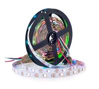 BTF-LIGHTING WS2812E Fils en alliage ECO RGB 5050SMD adressable individuel 5m 30Pixels/m 150Pixels PCB blanc flexible Bande de pixels LED couleur de rêve IP30 Projets de bricolage non étanches DC5V