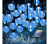 btfarm 15M Guirlande Solaire Exterieur, LED Guirlande Lumineuse Exterieure Solaire IP65 Étanche, 8 Modes Lumiere Solaire Extérieur pour Jardin Terrasse Guinguette Balcon Fête Noël Deco, Bleu