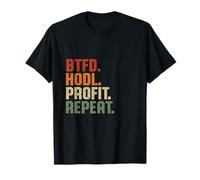 BTFD Buy The Dip Hodl Profit Repeat BTC Bitcoin Blockchain T-Shirt
