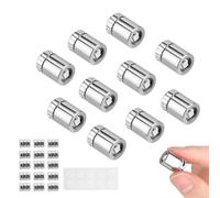 BTFO 10pcs Mini-Lampes LED, Mini-Lampes Électriques en Plastique pour Maison de Poupée Pile Incluse dos Adhésif Accessoires Maison Poupée pour Lampions en Papier (Arc-en-ciel Clignotement Lent)