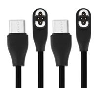 BTFO 2 Câbles de Charge Magnétiques pour Shokz, Noirs Portables Interface Type-C Câble de Charge Magnétique USB Compatibles avec Shokz OpenSwim Pro S710 les Écouteurs à Conduction Osseuse
