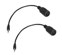 BTFO 2pcs Adaptateur MIDI Type-A vers 3,5mm, 15cm Câble Breakout MIDI Femelle vers TRS 3,5mm Mâle Convertisseur Audio pour Claviers Synthés & DAWs(Noir)