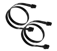 BTFO 2pcs Câbles d'alimentation Carte Graphique pour Corsair, Longueur Totale 60cm 8 Broches Compatible avec Corsair Blocs Type 3 et Type 4 Non Compatible avec EVGA Blocs d'alimentation(Noir)