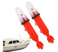 BTFO 2pcs Fusées Bateau, Fusées Bateau Étanches Feu Signalisation Marin Intelligent Approuvé par Garde-Côtes pour Filets de Pêche et Bouées (Rouge)