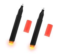 BTFO 2pcs Stylos Testeurs de Conductivité, Testeur de Continuité pour Tapis Coussins Taies d'Oreiller Couvertures et Bracelets Mise à la Terre Stylo Conducteur pour Connexion à la Terre Efficace