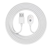 BTFO 3m Câble Charge Magnétique pour Arlo Caméra, Cordon Alimentation USB-A Extérieur Imperméable Remplacement Compatible avec Arlo Pro 5S 2K 4 3 Ultra 2 Projecteur Go 2 Caméras Sécurité (Blanc)