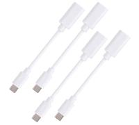 BTFO 4 Pièces USB-C vers Micro USB Adaptateur Câble pour Eufy Caméra Extérieur & Panneau Solaire, 10,3cm Type-C vers Micro USB Convertisseur Alimentation Câble de Charge pour Eufy Accessoires