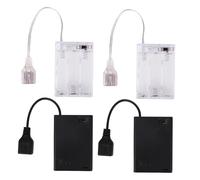 BTFO 4pcs Pack de Batteries Portables pour Enseigne Néon LED 5V, Convertit Les Néons USB en Alimentation à Piles Boîtier d'Alimentation pour Usage Extérieur et Intérieur