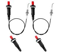 BTFO Allumeur piézoélectrique avec interrupteur d'allumage, avec écrou de joint en fil métallique, allume-barbecue de rechange pour barbecue à gaz, cheminée, poêle, chauffage pratique, accessoires de