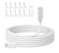 BTFO Câble d'Extension USB-C 6m, Câble d'Extension USB-C Mâle Vers Femelle avec Clips et Étui Étanche Compatible avec Pan-Tilt Caméra Intérieure (Sortie 2024) le Chargeur MagSafe et l'iPhone 16/15