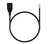 BTFO Câble RJ9 Mâle vers USB Femelle, Adaptateur 4P4C vers Prise Téléphonique USB de 30cm pour Téléphones VoIP Télécopieurs et Adaptateur de Démodulation Communication Téléphonique (Noir)