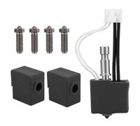 BTFO Kit Hotend pour Kobra S1 Combo ACE Pro, Kit Tête D'Impression Extrudeur avec 1pcs Accessoire Hotend 2pcs Manchons Silicone 4pcs Buses Durcies Acier