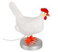 BTFO Lampe Oeuf de Poule, Réaliste Veilleuse Poulet avec USB Lumière Chaude Drôle, Blanc, Résine, Whimsical, LED, Montage sur Table, Chambre, Indoor, 15 x 8 x 14,5 cm, 258 grams, 1 pièce